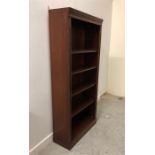An adjustable four shelf shelving unit 180 H x 80 cm wide.