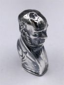 A Silver Plated Vesta Case in the form of Gladstone