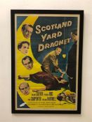 A Large framed original poster for Scotland Yard Dragnet (103cm x 75.5cm)