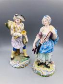 A pair of Porcelain Figures