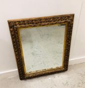 A Rectangular gilt mirror
