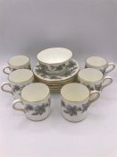 A set of Wedgwood china, Ashford pattern, to include coffee cans, saucers and sugar bowl.