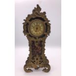 A Gilt mantle clock by 'The British United Clock Co Ltd'