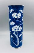 A Late 19th Century Chinese Blue and White vase.