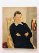 An oil on Canvas by Pamela Viney 'Portrait of a Young Man'