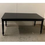 A Black dining table