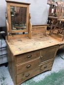 An Antique pine washstand..