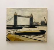 An oil on Canvas by Pamela Viney 'Tower Bridge'