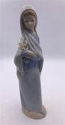 Lladro Figure 'Girl with Flowers (24cm)