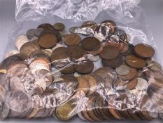 A large selection of coins