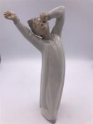 Lladro Figure Yawning Boy (21cm)