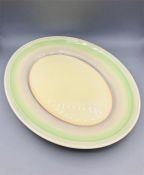 A Clarice Cliff oval plate