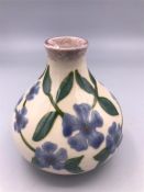 A vase by Cobridge 'Perriwinkle'