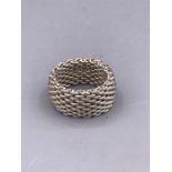 A Tiffany mesh ring