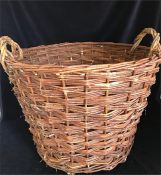 A Wicker log basket