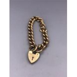 A 9ct yellow gold bracelet (62g)