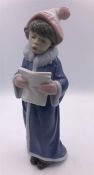 Lladro Figure The Christmas Caroler (28cm)