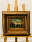 A 19th Century Oil on Canvas of a racehorse