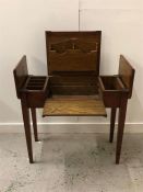 A Pine Writing desk with fold out sides.