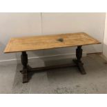 A Pine topped Dining Table