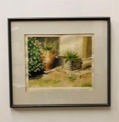 A Limited Edition Print of a garden scene 'Monserrat'