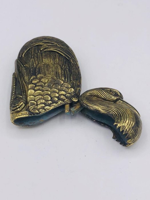 A Brass Vesta case in the form of a duck - Image 2 of 2