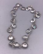 A Victorian rock crystal necklace