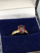 A 9ct gold and ruby ring