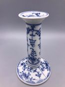 Blue and White 19th Century Chinese candlestick