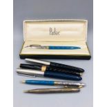 A Collection of pens including Parker