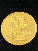 A 1872 Gold Sovereign