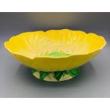 A Carlton Ware yellow buttercup dish 22cm diameter.