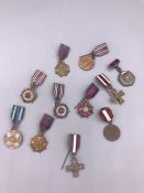 Eleven Polish Miniature Medals, mainly post 1945