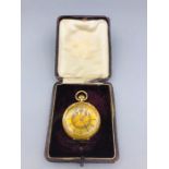 A Ladies 18ct gold pocket watch (39.3g)