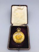 A Ladies 18ct gold pocket watch (39.3g)