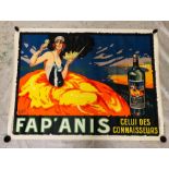 A Fap Anis Aperitif poster featuring Gaby Deslys.