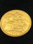 An 1892 Gold Sovereign