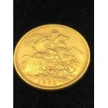 An 1892 Gold Sovereign