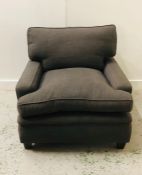 A Grey Linen armchair