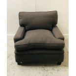 A Grey Linen armchair