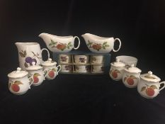 A selection of Royal Worcester 'Evesham' pattern porcelain