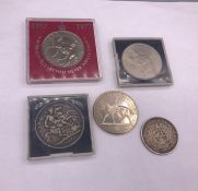 Selection Of Coins To Include 2002 Five Pound Coin And 1897 Two And A half Shillings And jubilee