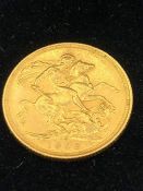 A 1902 Gold Sovereign