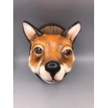 A Trophy Style Ceramic Fox Head