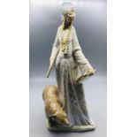 Lladro figure of a Gypsy with a Bear