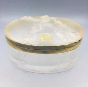 A Lalique lidded box.