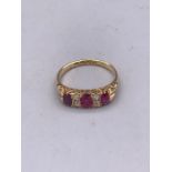 A ruby and Diamond ring