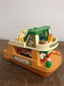 1970's Fisher Price Car Ferry and associated pieces.