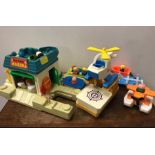 A 1970's Fisher Price Marina and lots of associated pieces.