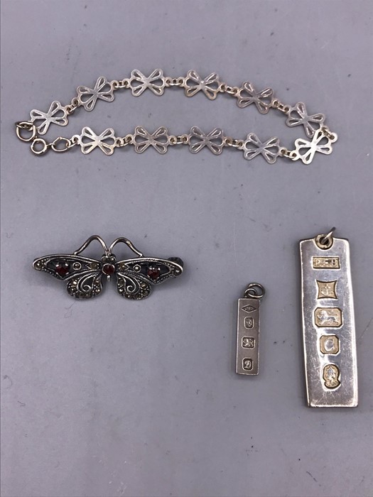 A selection of silver jewellery (24.6g) - Image 2 of 2